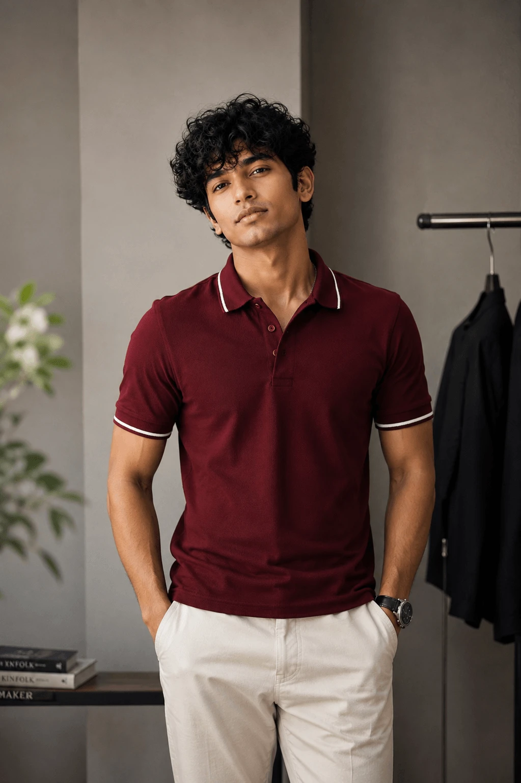 DEGRAYSS Everyday Polo - Burgundy Red
